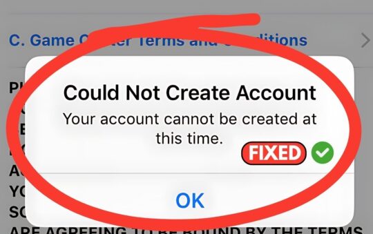 How To Fix: “Account Cannot Be Created at This Time” When Creating a New Apple ID