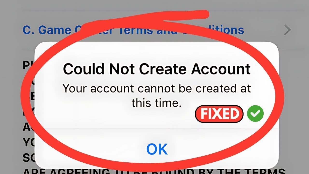 How To Fix: “Account Cannot Be Created at This Time” When Creating a New Apple ID