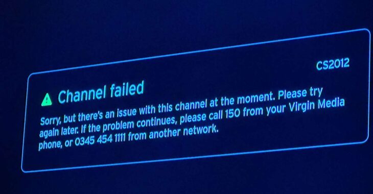 The Long List of Virgin Media TV Error Codes